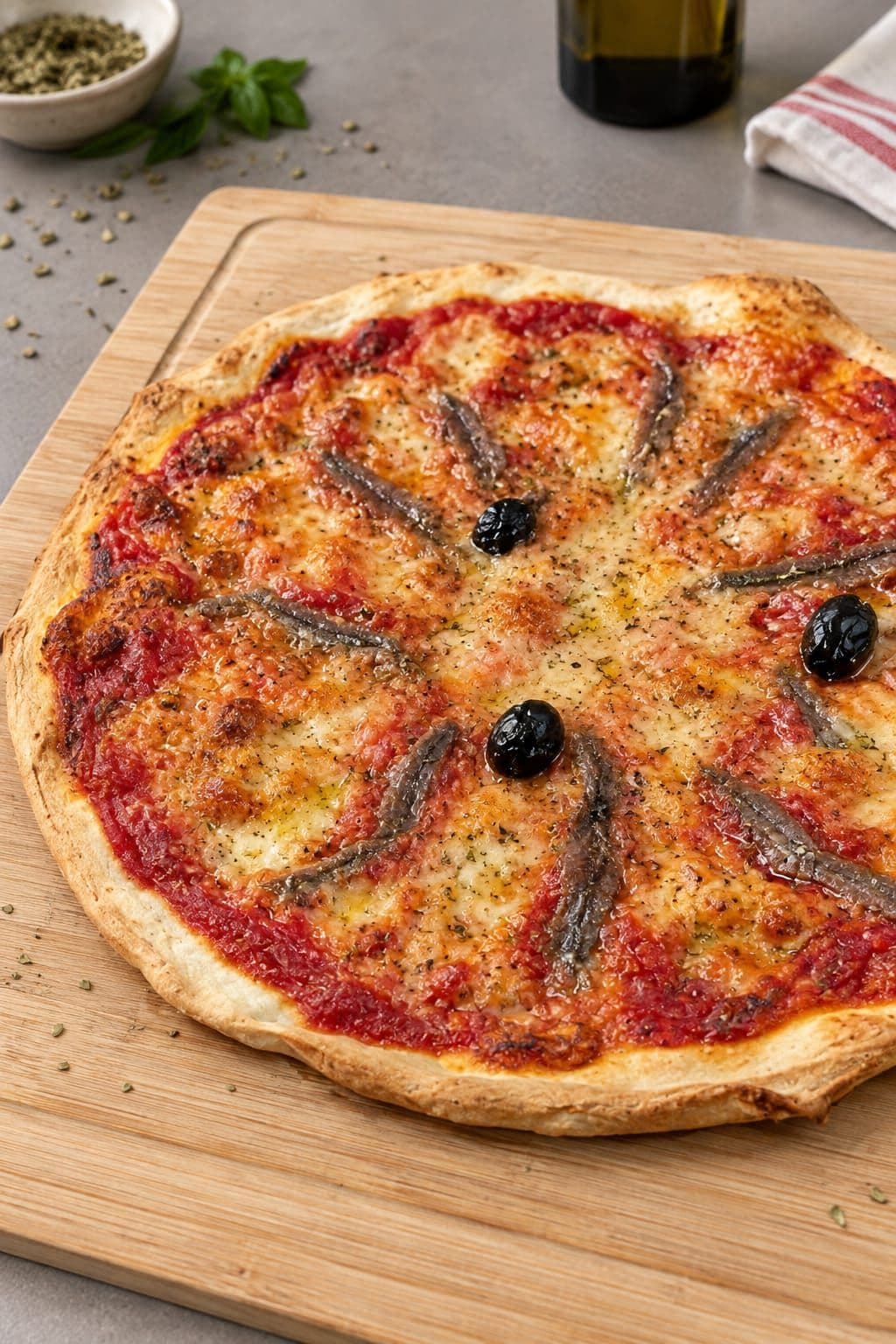 Pizza aux anchois